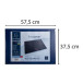 Onderlegger PVC 375x-575 KreaCover blauw/ St.