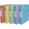 Boite de classement Cartobox livrée à plat Dos 60mm Polypropylène Chromaline pastel - A4/ Pce