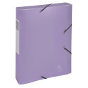 Boite de classement Cartobox livrée à plat Dos 60mm Polypropylène Chromaline pastel - A4/ Pce