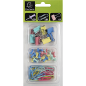 Kit 58 clips en pins Aquarel geass.-/ St.