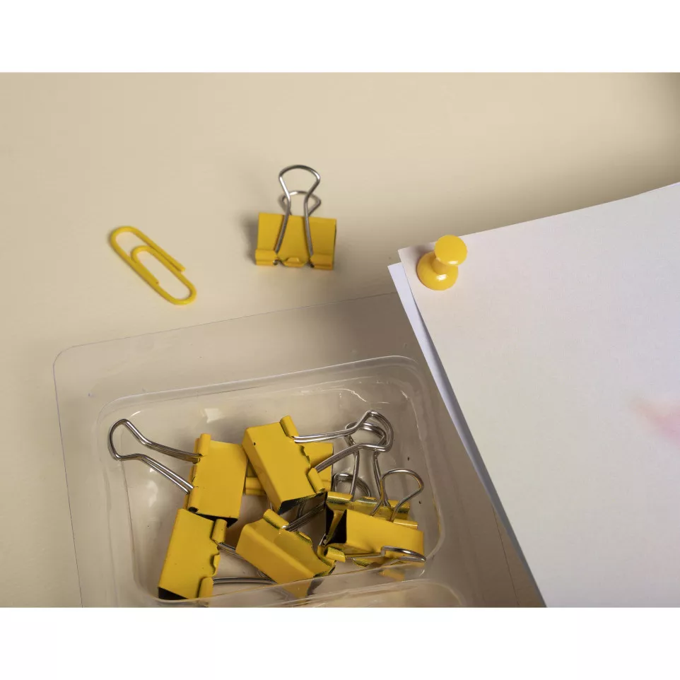 Kit 58 clips en pins Iderama geel-/ St.