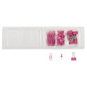 Kit 58 clips en pins Iderama roze-/ St.