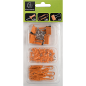 Kit 58 clips en pins Iderama oranje-/ St.