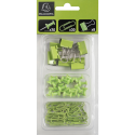 Kit 58 clips en pins- Iderama Anijsgroen/ St.