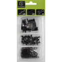 Kit 58 clips en pins Iderama zwart-/ St.