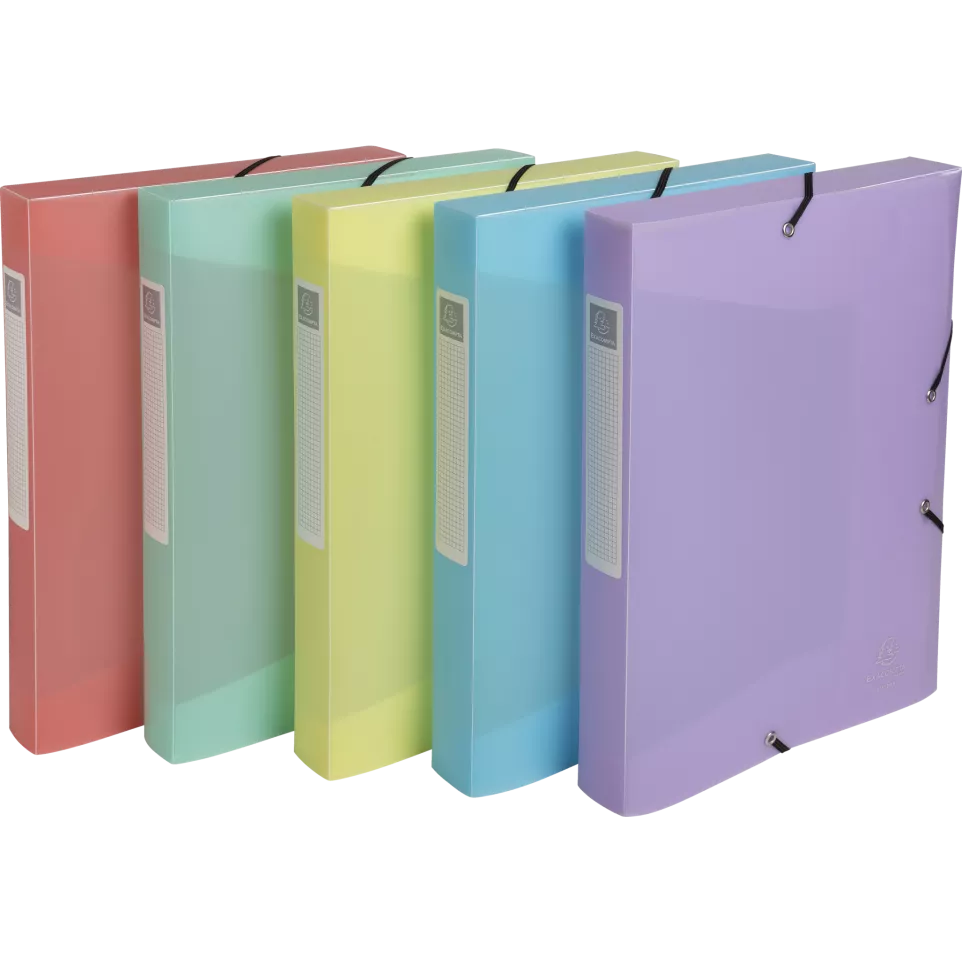 Cartobox A4 R40mm PP- Chrom.Pastel...
