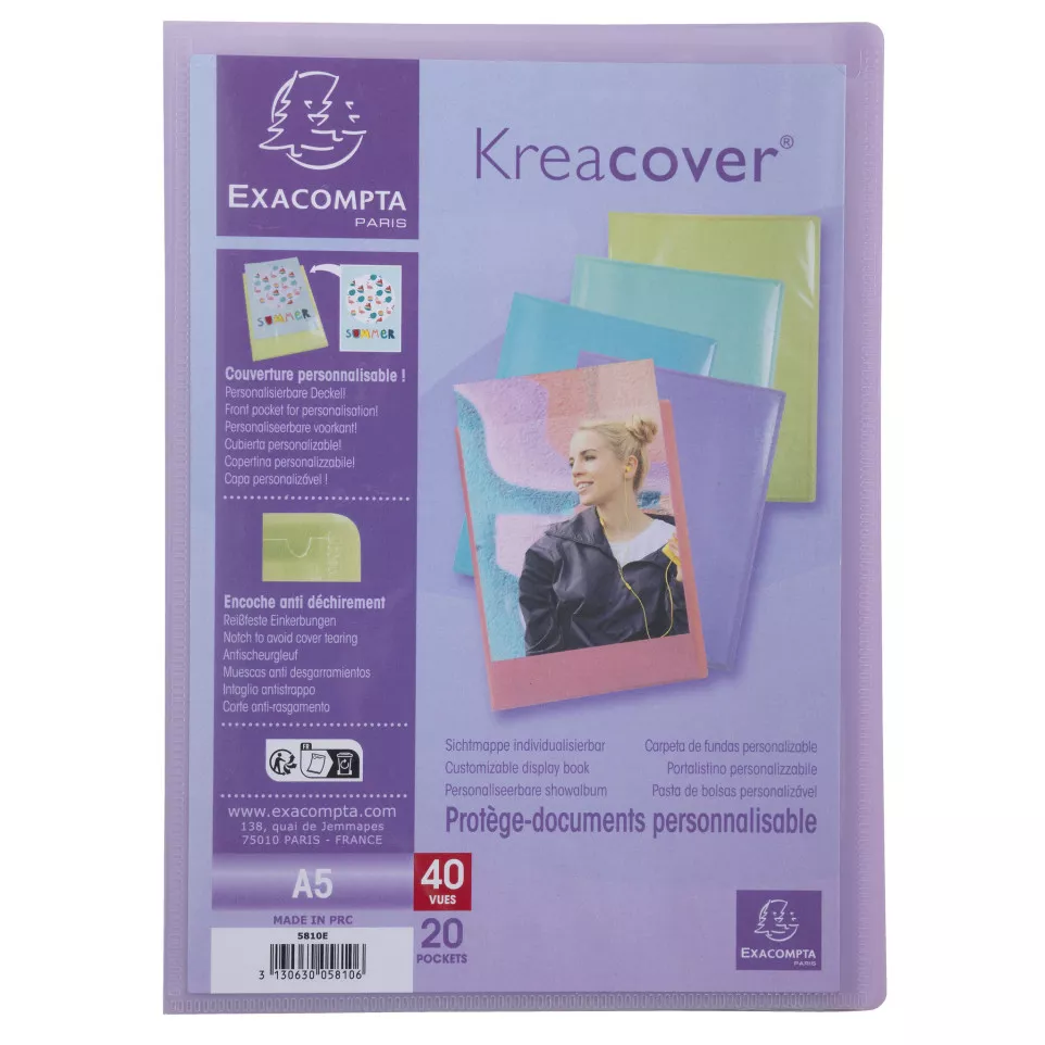 Dokt.Besch. A5 20P.-KREACOV PASTEL...