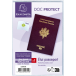 Etui de protection pour passeport 2 volets PVC lisse 20/100e/ Pce