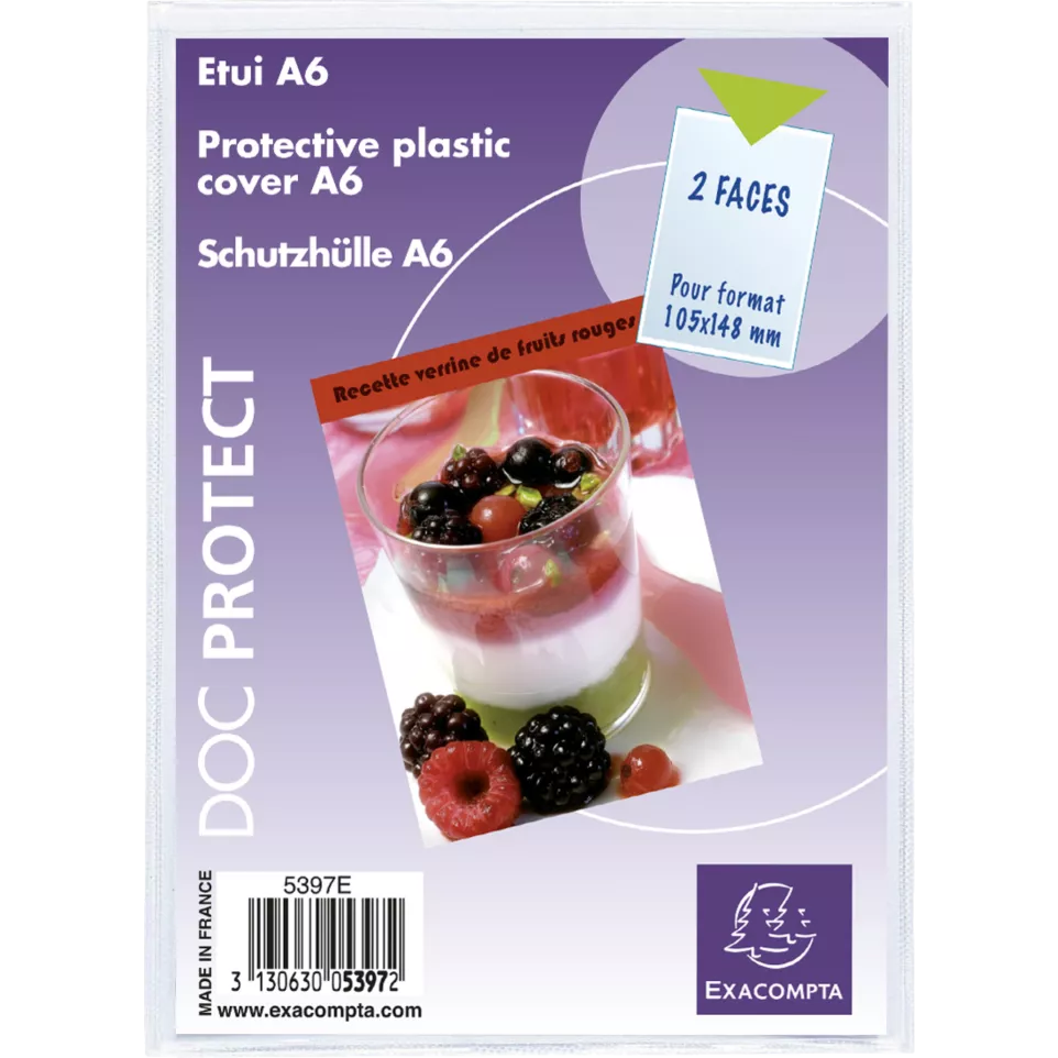 Exacompta Doc Protect PVC A6 Single...