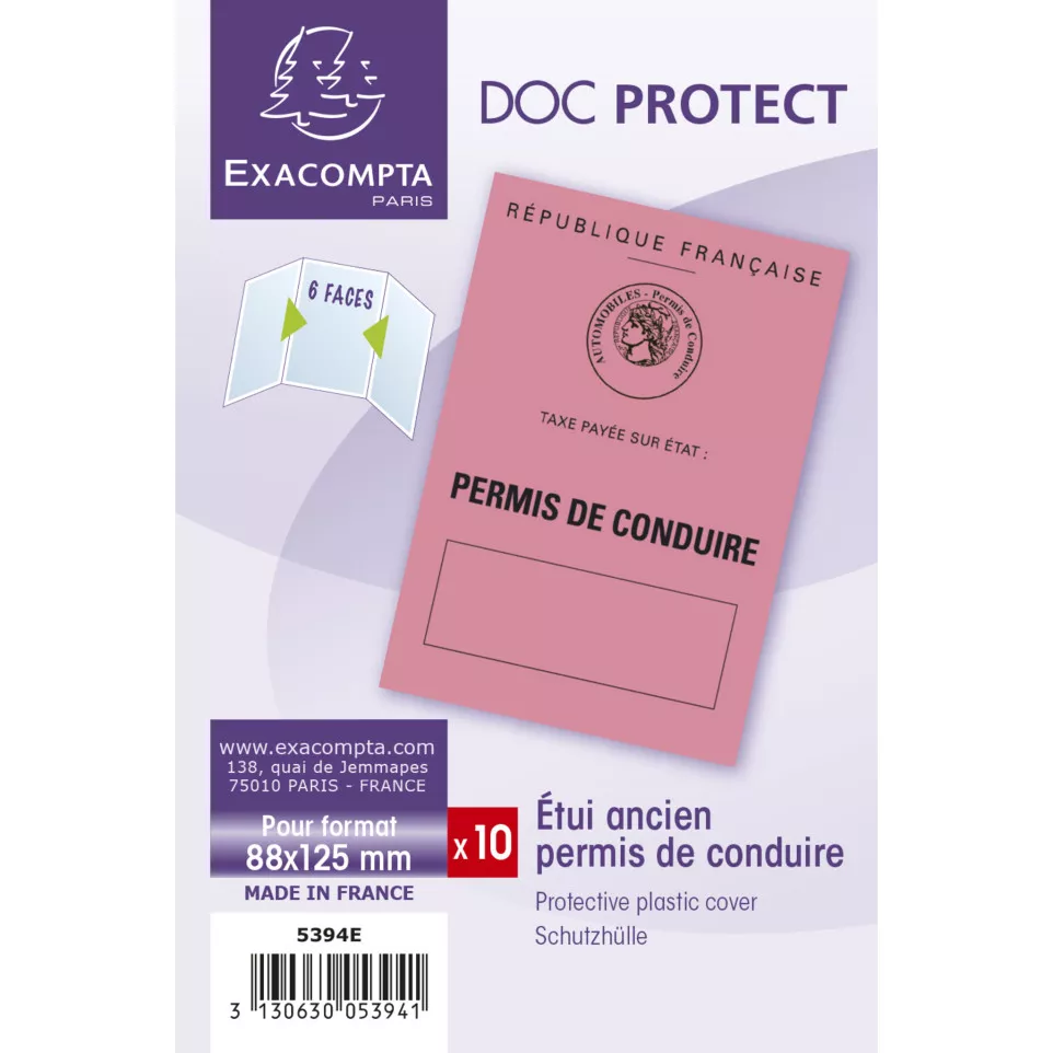 Etui de protection 3 volets PVC lisse...