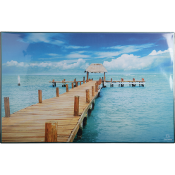 Onderlegger PVC 37,5x57,5cm Zee-/ St.