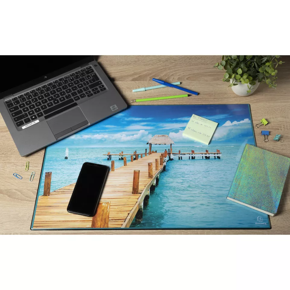 Sous-main rigide PVC Sea - 37,5x57,5...