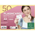 Pack 50 Flashcards A6 dots...