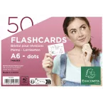 Paquet de 50 Flashcards sous film + anneau - bristol dots perforé - Format A6/ Pce