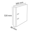Aquarel Lever Arch File Round Spine 80mm A4/ Pc.