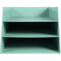 Letter tray w. 3 levels cardboard coral/ Pc.