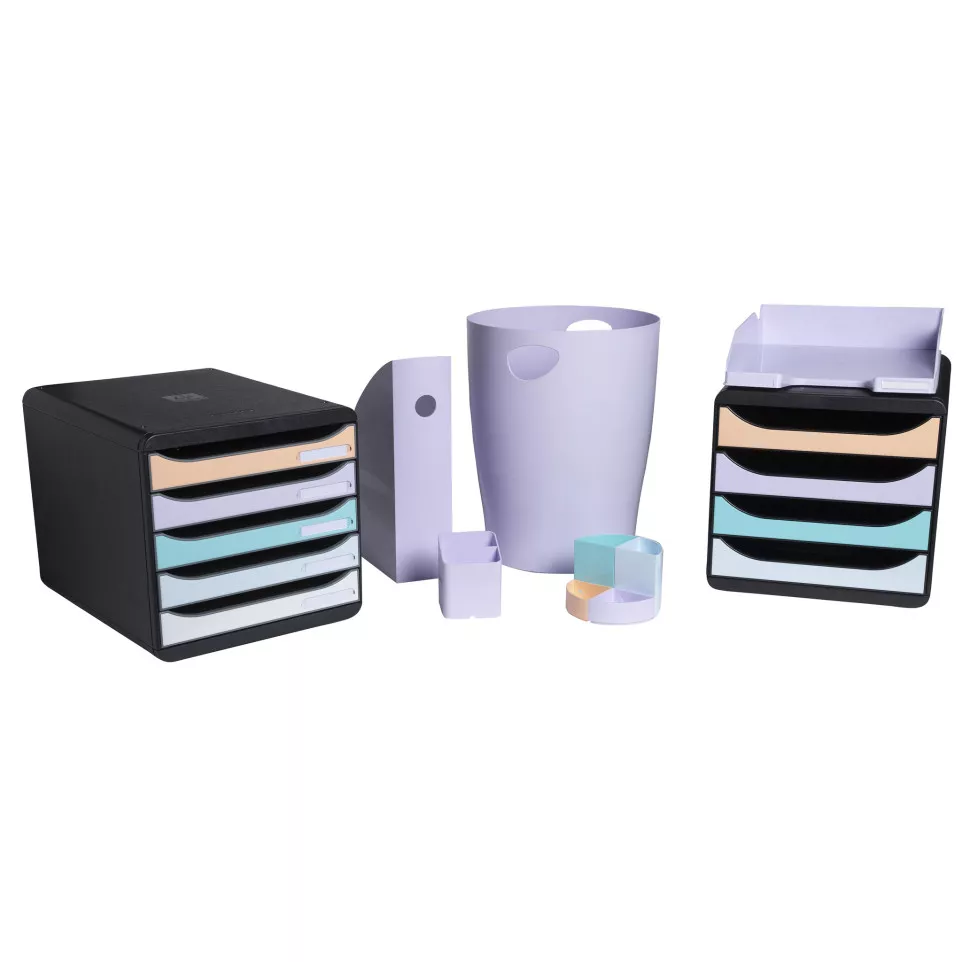 ECOBIN Waste paper bin pastel...