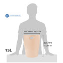 ECOBIN Papiermand 15-L Aquarel koraal/ St.