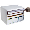 STORE-BOX MAXI 6 drawers white/harlequin/ Pc.