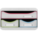 SMALL-BOX MINI 3 drawer white/harlequin// Pc.