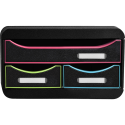 Module de classement Small-Box 3 tiroirs Black Office/ Pce