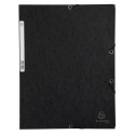 Lot de 3 chemises à élastiques 3 rabats carte lustrée 400g/m2 - A4/ Pce
