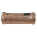 Trousse ronde PU Glitter - 22,5x7,5cm/ Pce