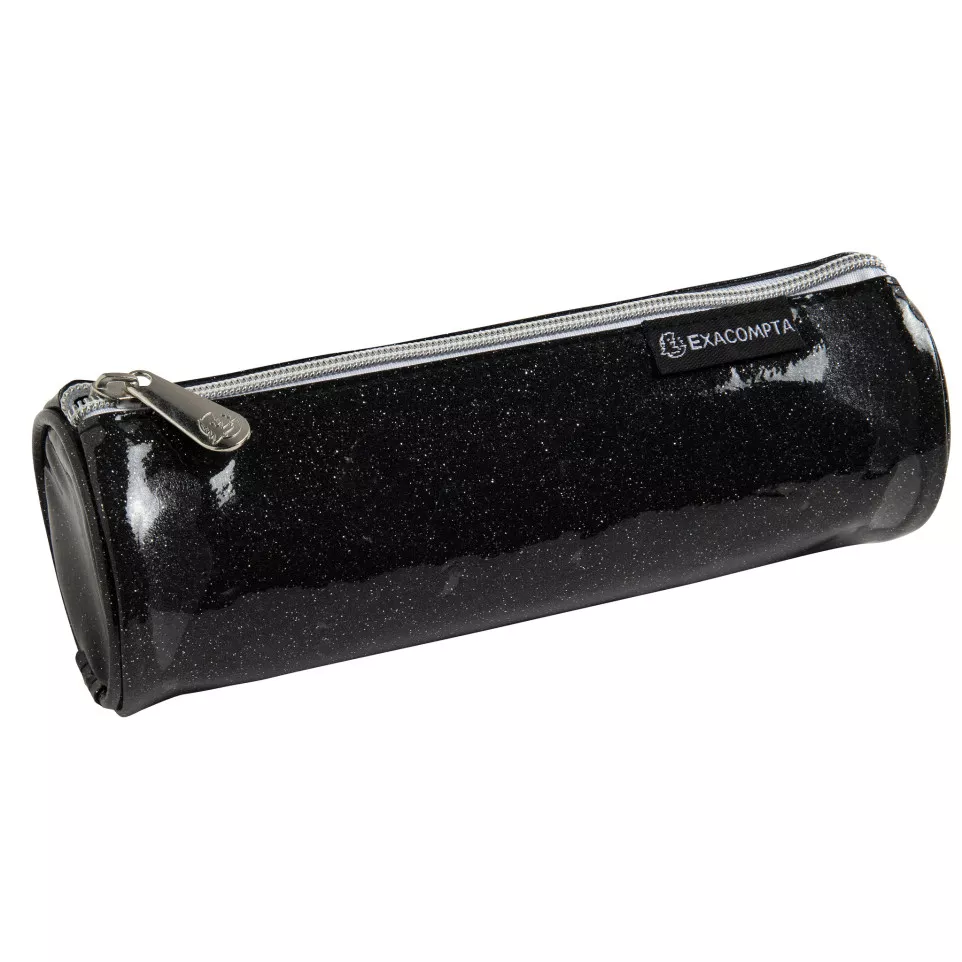 Trousse ronde PU Glitter -...
