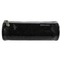 Trousse ronde PU Glitter - 22,5x7,5cm/ Pce
