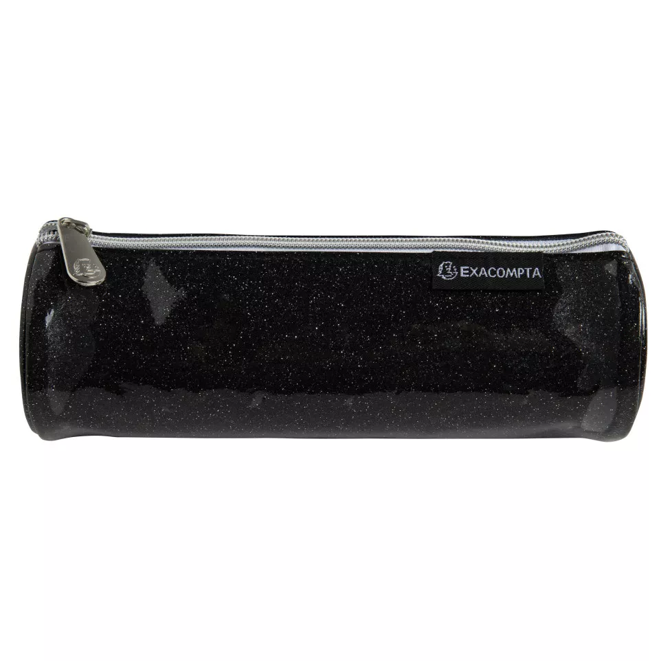 Pencil case round PU Glitter 4 col...