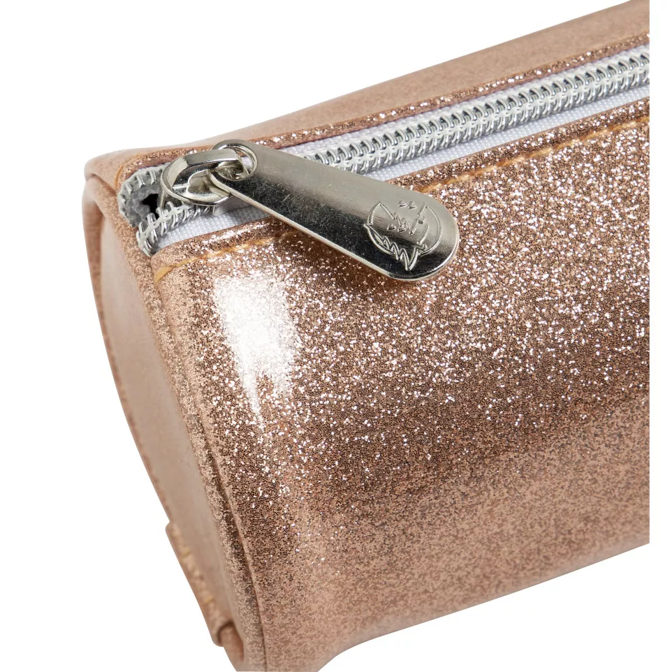 Pennenetui rond PU Glitter 4 kl ass-/...