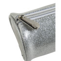 Trousse ronde PU Glitter - 22,5x7,5cm/ Pce