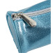 Trousse ronde PU Glitter - 22,5x7,5cm/ Pce