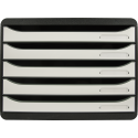 Module de classement Big Box Plus horizon 5 tiroirs Glossy/ Pce