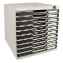 Module de classement Modulo Office 10 tiroirs fermables à clé/ Pce