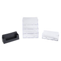 Business cards holder with 1pocket black/ Pc.