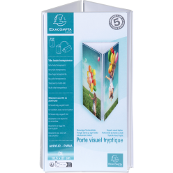 Porte-visuel tryptique DL/ Pce