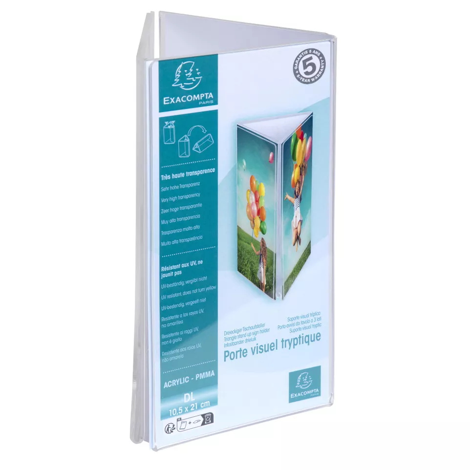 Triangle Stand up sign holder DL...