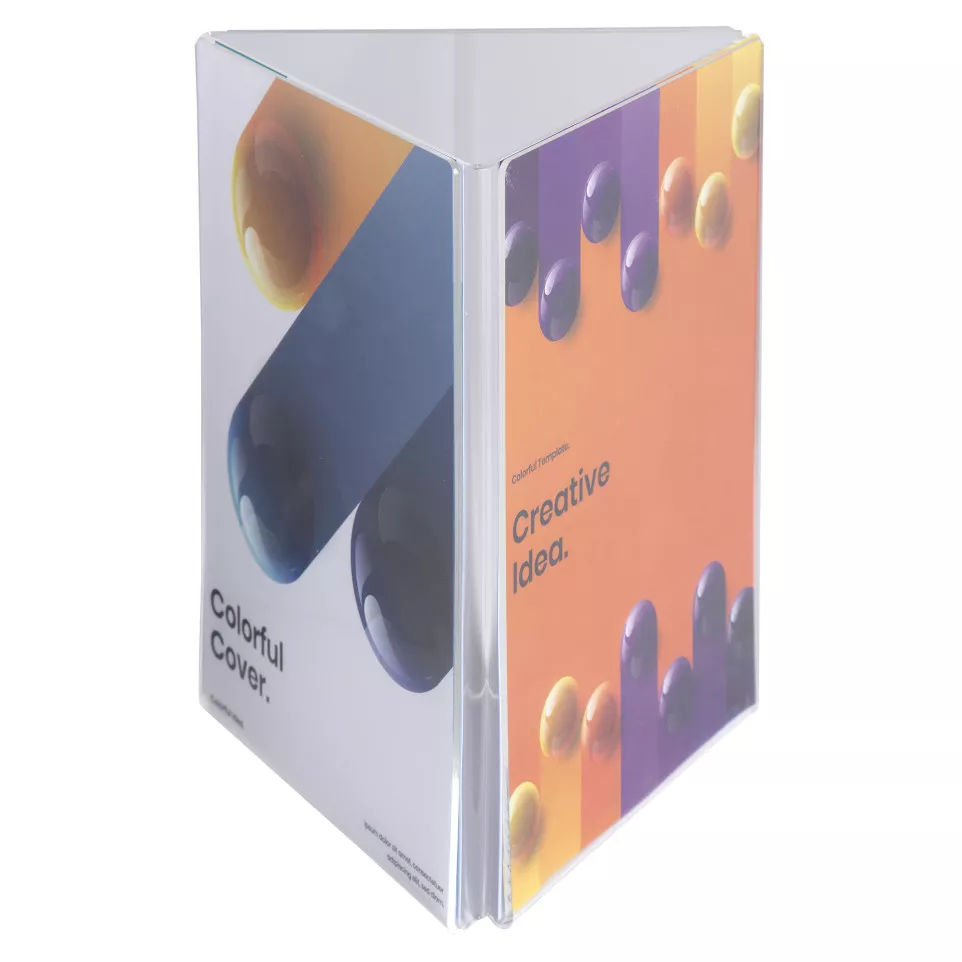 Porte-visuel tryptique A6/ Pce