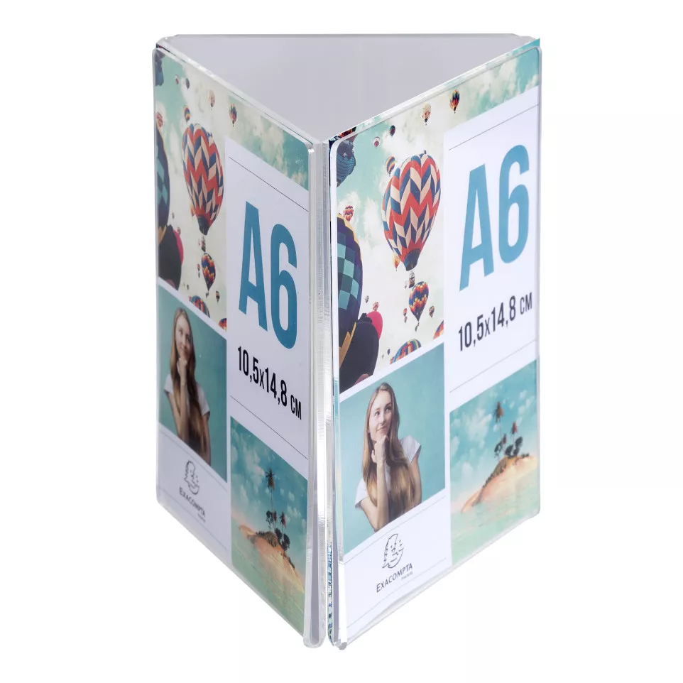 Triangle Stand up sign holder A6...