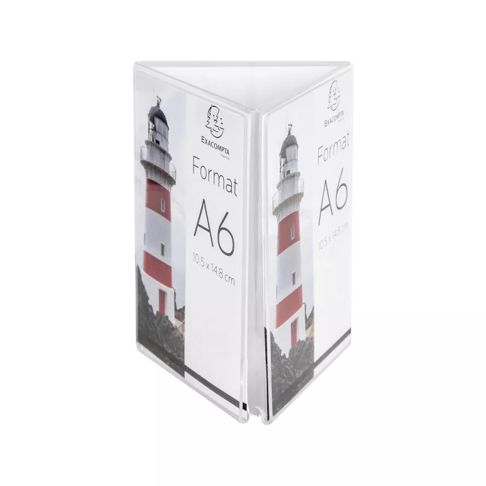 Porte-visuel tryptique A6/ Pce