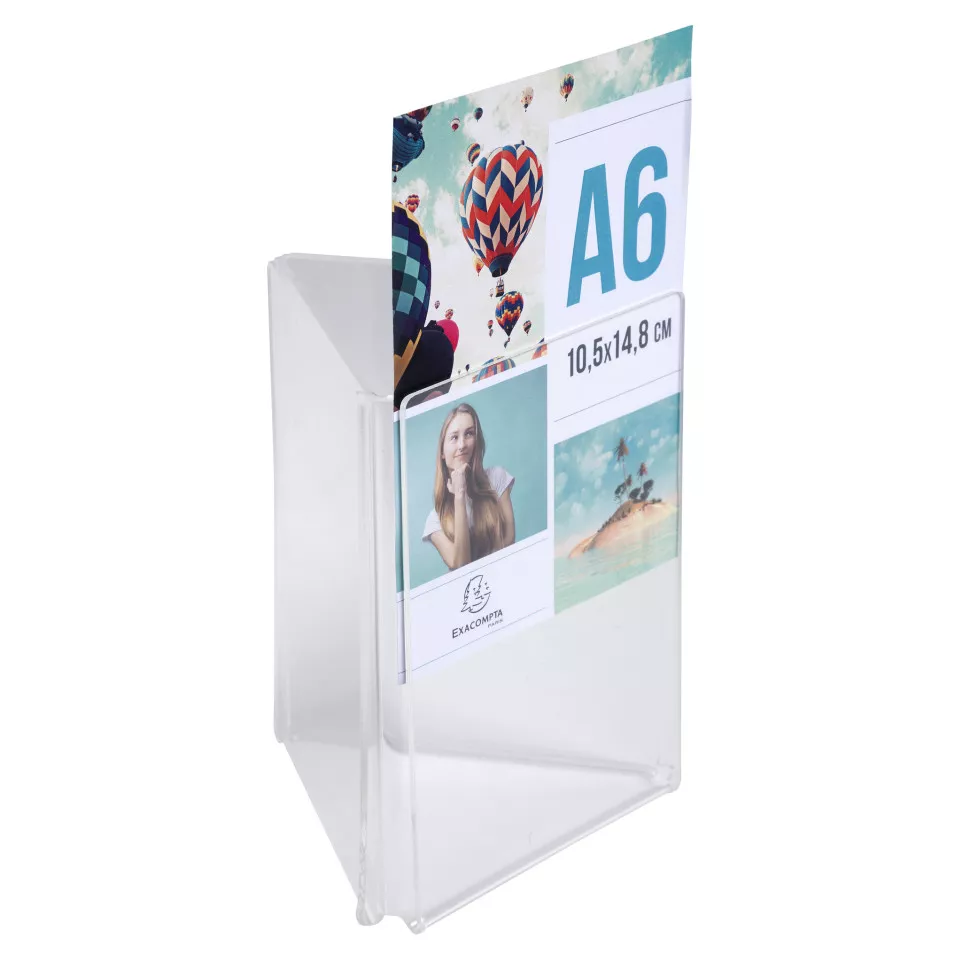 Triangle Stand up sign holder A6...