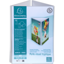 Porte-visuel tryptique A5/ Pce