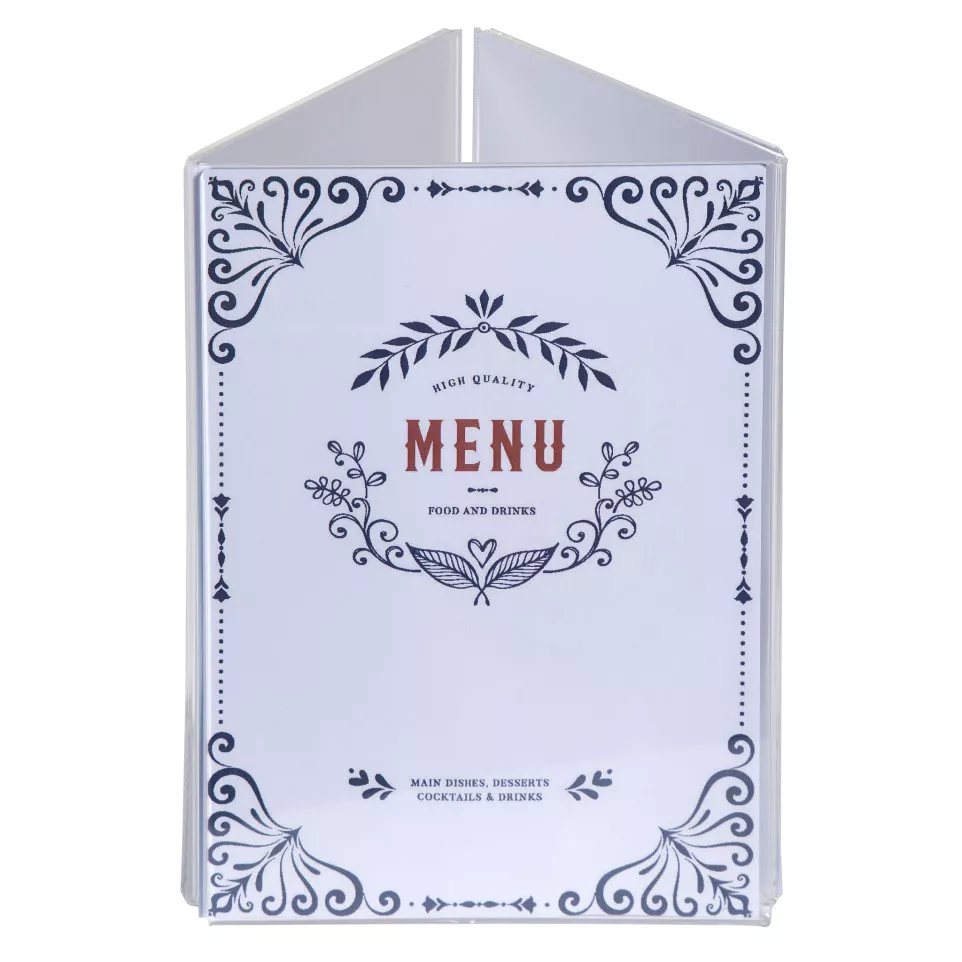 Triangle Stand up sign holder A5...