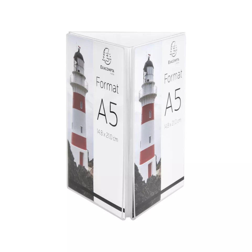 Porte-visuel tryptique A5/ Pce