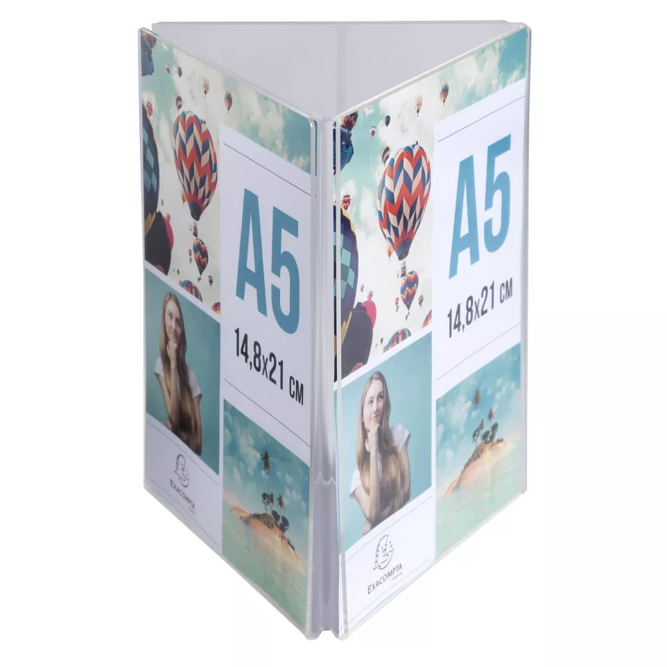 Triangle Stand up sign holder A5...