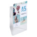 Porte-visuel tryptique A5/ Pce