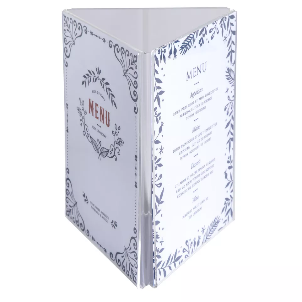 Porte-visuel tryptique A5/ Pce