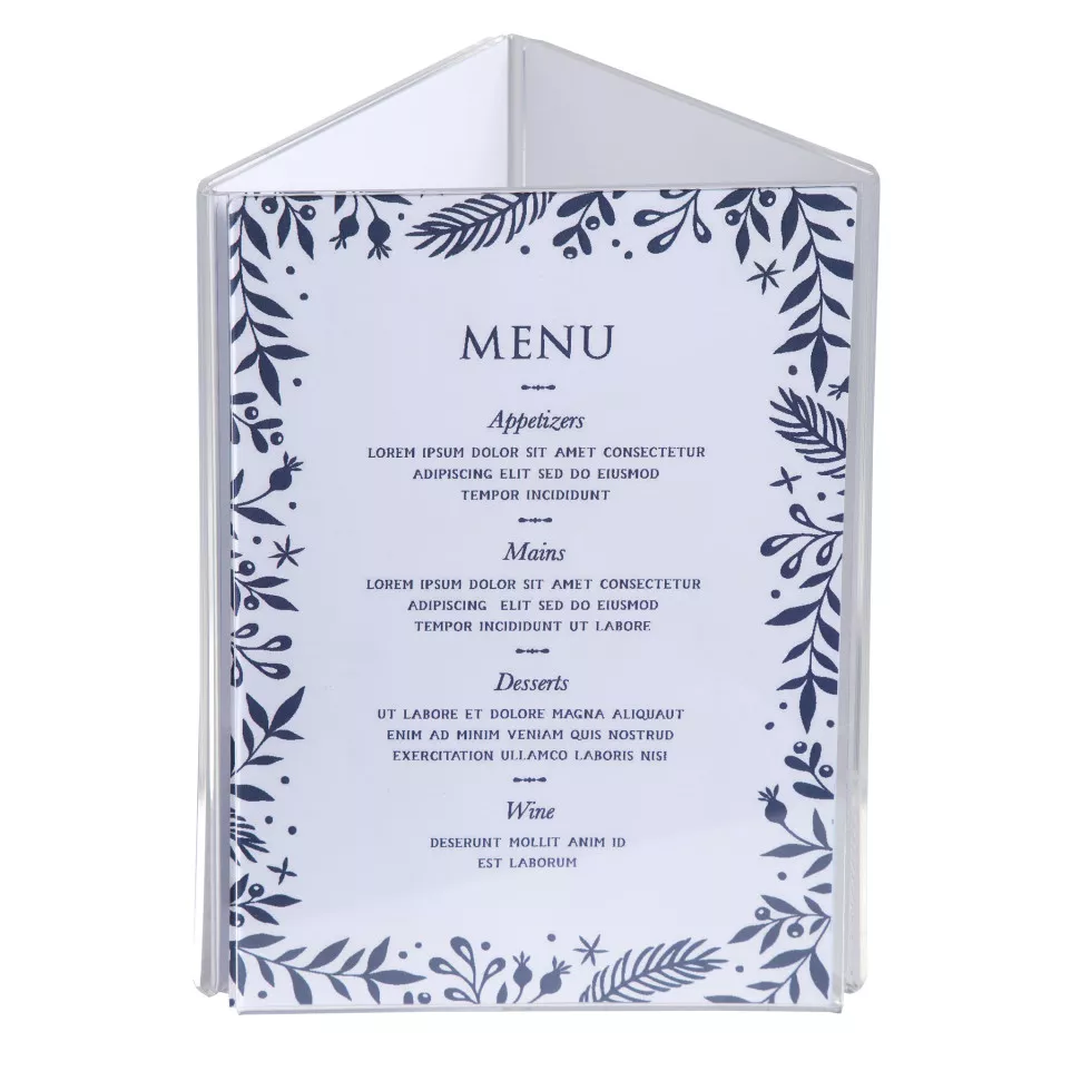 Triangle Stand up sign holder A5...