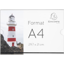Porte-visuel mural horizontal A4/ Pce